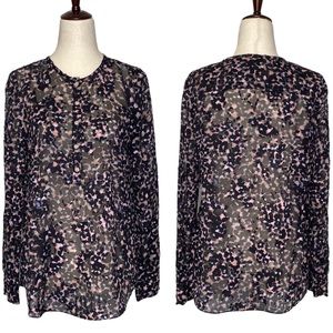 Rebecca Taylor Animal Print Blouse